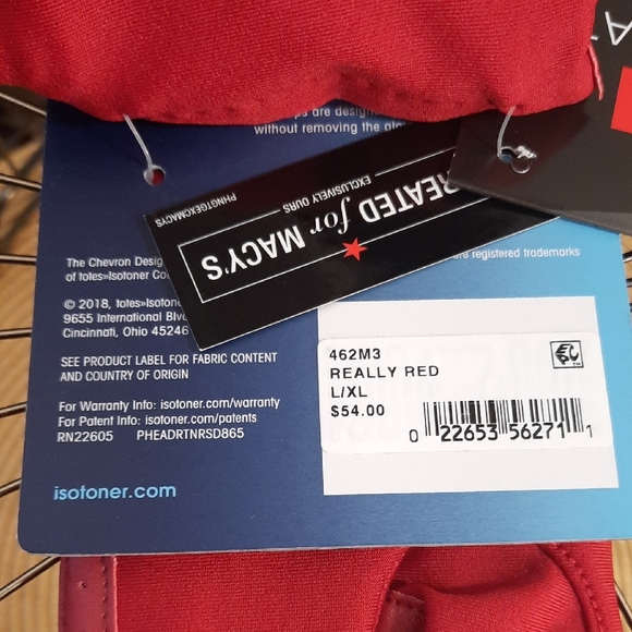 Isotoner Thinsulate Vibrant Red Gloves - Picture 4 of 5